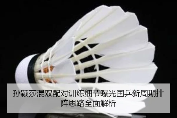 孙颖莎混双配对训练细节曝光国乒新周期排阵思路全面解析